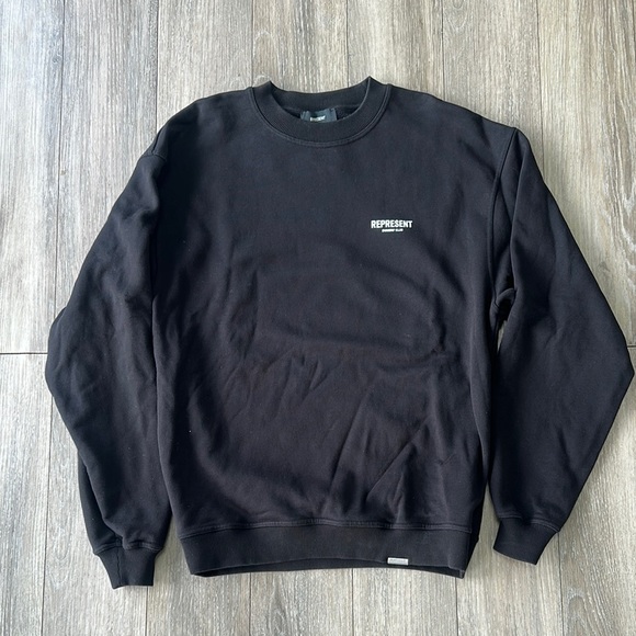Represent Crewneck Sweatshirt – Black (Men’s Size L)